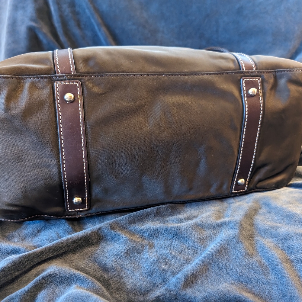 Dooney &Bourke Nylon Satchel Black with leather - Picture 3 of 16